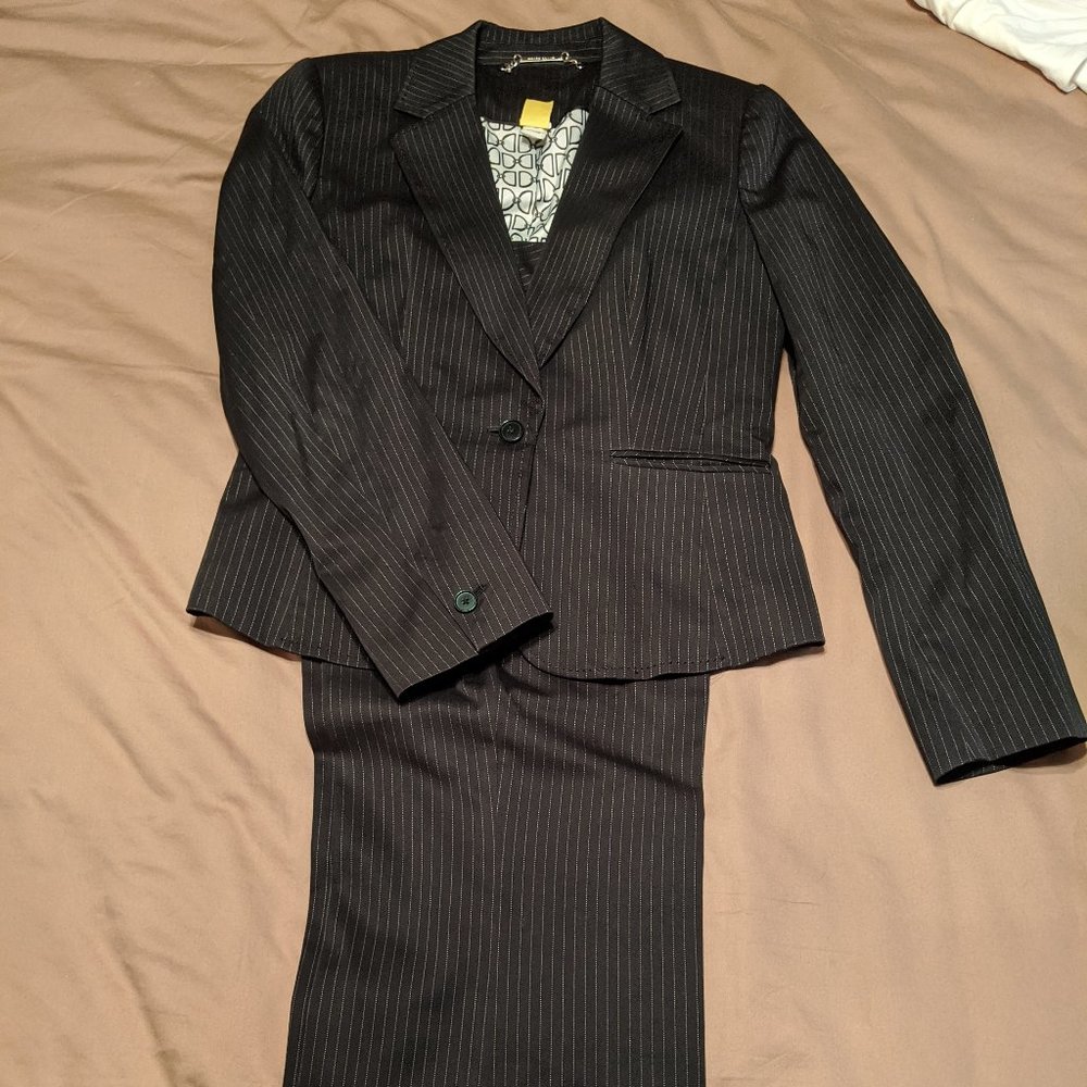 Black Pinstripe Suit